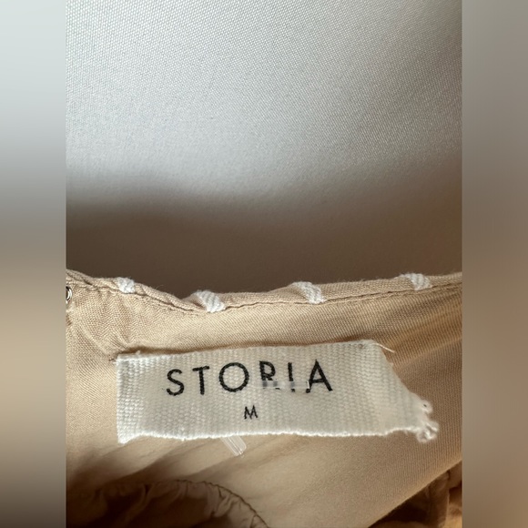 Storia Grid Print Puff Sleeve Babydoll Top - Picture 4 of 5